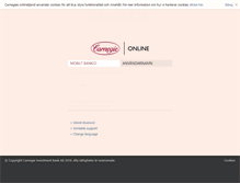 Tablet Screenshot of online.carnegie.se